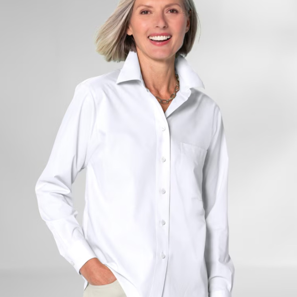 Foxcroft for Appleseed's Classic Fit Solid Shirt